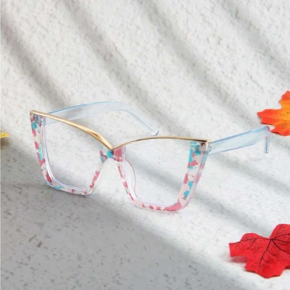 ✨NEW Floral Blue Women's Fashion Glasses